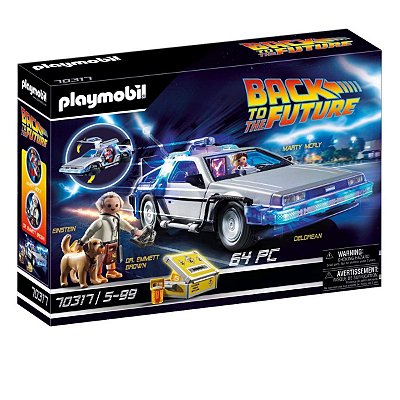 Playmobil Back to The Future Delorean De Volta p/ o Futuro - 70317