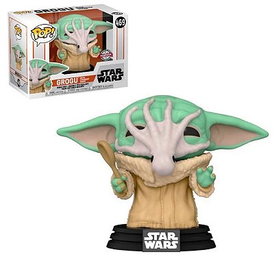 Funko Pop The Mandalorian 469 Baby Yoda Grogu w/ Chowder Squid