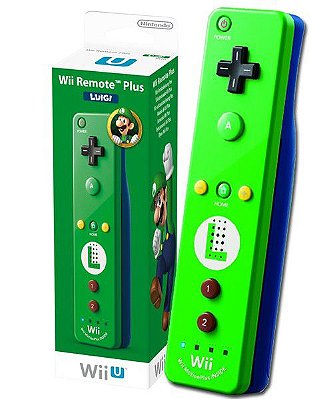 Controle Wii Wii U Remote Plus Luigi