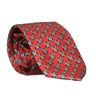 Gravata Star Wars Darth Vader Mask Red Tie