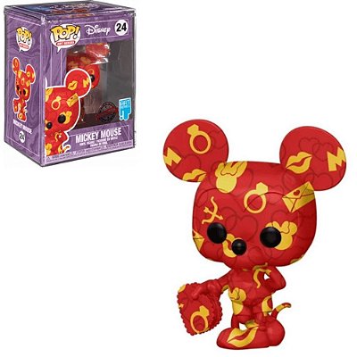 Funko Pop Disney Art Series 24 Mickey Mouse C/ Case Acrílico