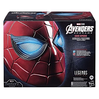 Capacete Eletrônico Marvel Legends Spider-Man Iron Spider F2285