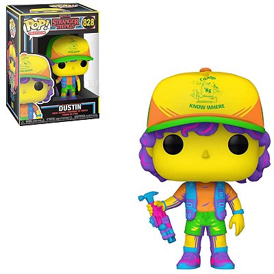 Funko Pop Stranger Things 828 Dustin Black Light