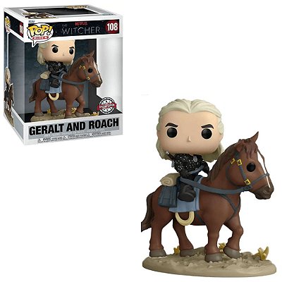Funko Pop The Witcher 108 Geralt and Roach Special Edition
