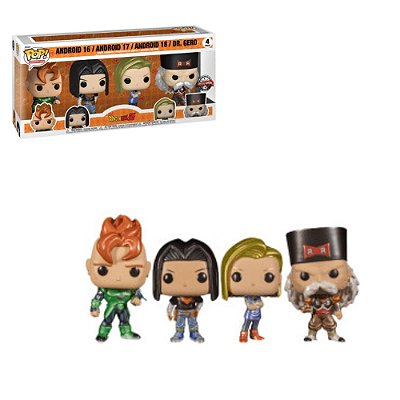 Funko Pop Dragon Ball Z Android 16, 17, 18 & Dr Gero 4pack