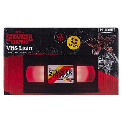 Luminária Paladone Stranger Things VHS Logo Light