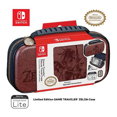 Deluxe Travel Case Switch Zelda Link Brown Switch Lite