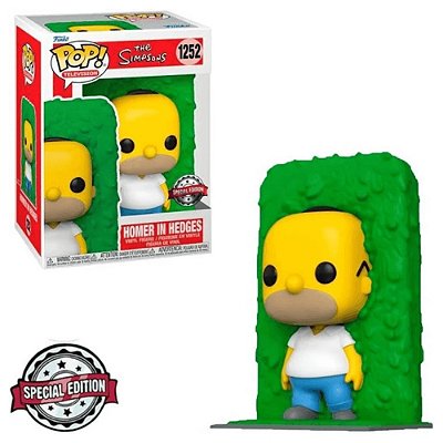 Funko Pop The Simpsons 1252 Homer In Hedges Exclusivo