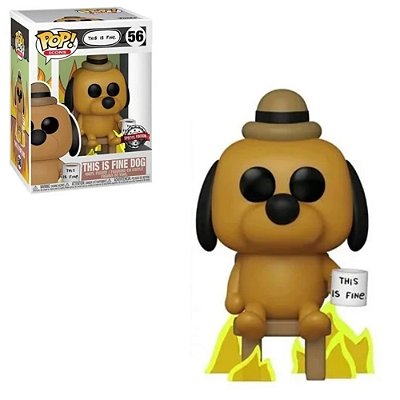 Funko Pop This Is Fine 56 Fine Dog Special Edition