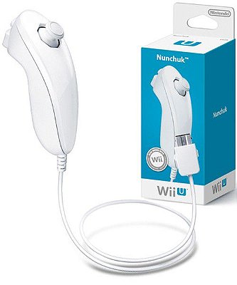 Controle Nunchuk Controller Nintendo - Wii e Wii U (Branco)