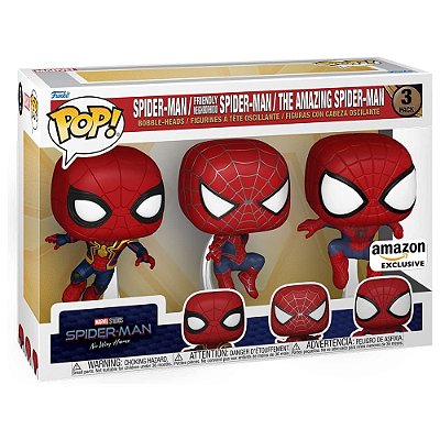 Funko Pop Marvel Spider-Man No Way Home 1157, 1158 e 1159