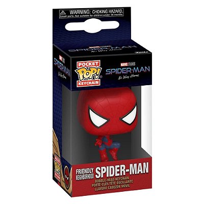 Chaveiro Funko Pocket Pop Spider-Man Friendly Neighborhood
