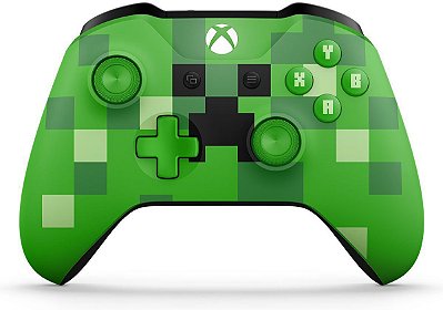 Controle Xbox One Wireless - Minecraft Creeper