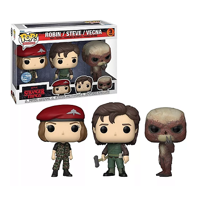 Funko Pop Stranger Things 3-Pack Robin Steve Vecna Special Edition