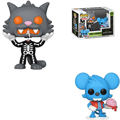 Funko Pop The Simpsons 1267 Itchy and Scratchy Halloween