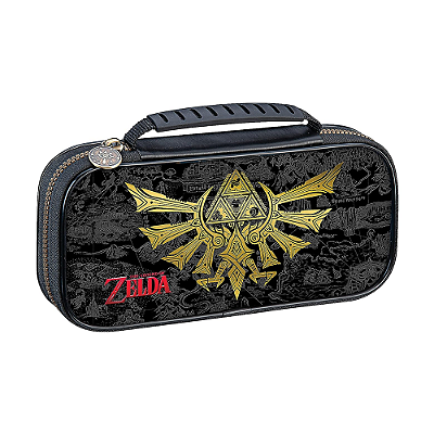 Deluxe Game Travel Case Zelda Hyrule Crest OLED Lite Switch