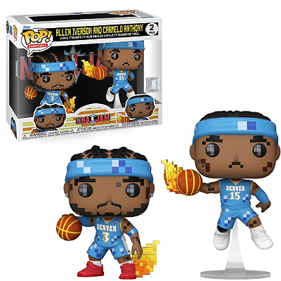 Funko Pop NBA JAM Allen Iverson and Carmello Anthony Nuggets 2-Pack