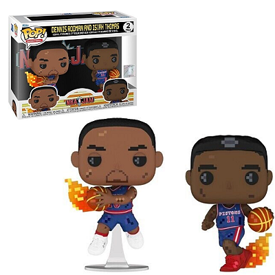 Funko Pop NBA JAM Dennis Rodman and Isiah Thomas Pistons 2-Pack