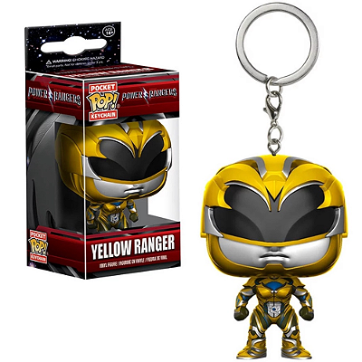 Chaveiro Funko Pocket Pop Power Rangers Yellow Ranger