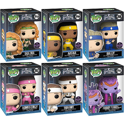 Kit Funko Pop Digital Power Rangers c/ 6