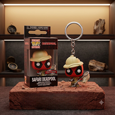 Chaveiro Funko Pocket Pop Safari Deadpool Special Edition