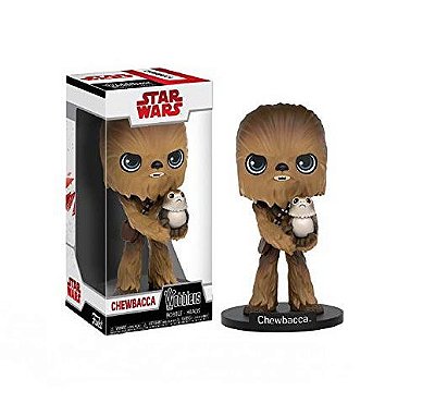 Funko Wobblers Star Wars Chewbacca c/ Porg