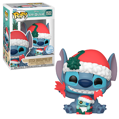 Funko Pop Lilo & Stitch 1522 Stitch Unwrapping Gift Special