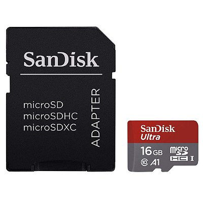 SanDisk Ultra 16GB microSD card c/ Adaptador - Switch Compatível