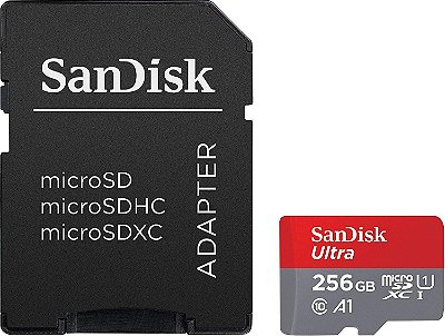 SanDisk Ultra 256GB microSD card c/ Adaptador - Switch Compatível