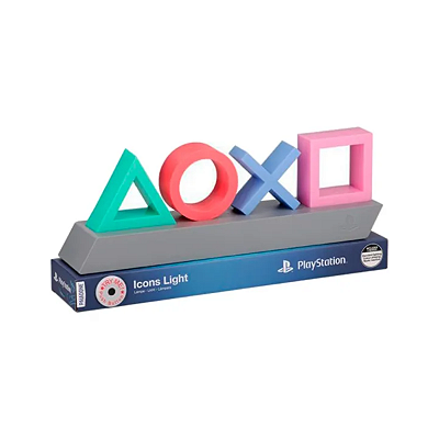 Luminária Playstation Icons Light base Cinza - Paladone