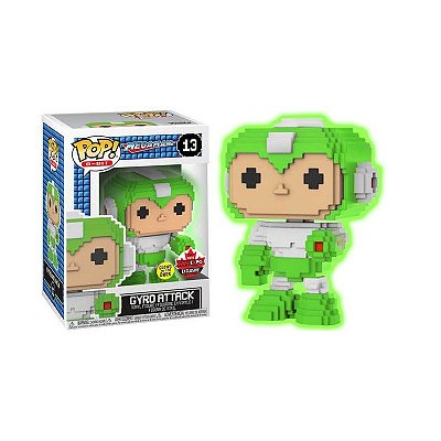 Funko Pop MegaMan 13 Gyro Attack 8-Bit Glows in The Dark