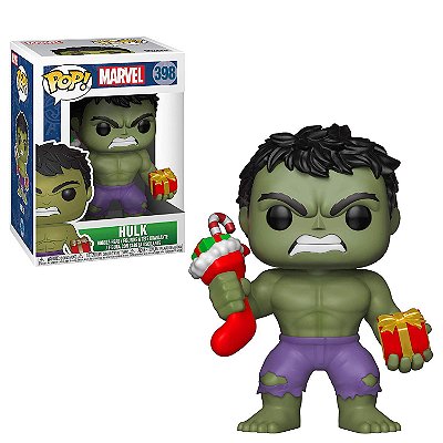Funko Pop Marvel 398 Hulk Holiday with Stocking