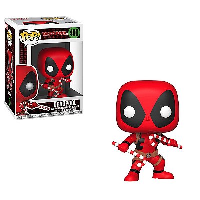 Funko Pop Marvel 400 Deadpool Holiday with Candy Canes