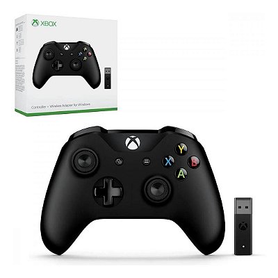 Controle Xbox One Wireless + Adapter for Windows 10