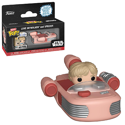 Funko Bitty Pop Star Wars Luke Skywalker With Speeder