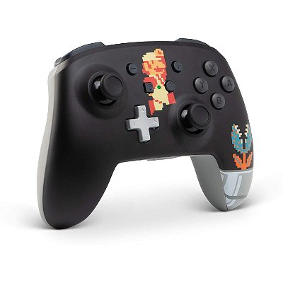 Controle PowerA Enhanced Wireless 8-Bit Super Mario - Switch