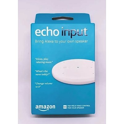 Echo Input – Conecte a Alexa na sua Cx de Som (Branco)