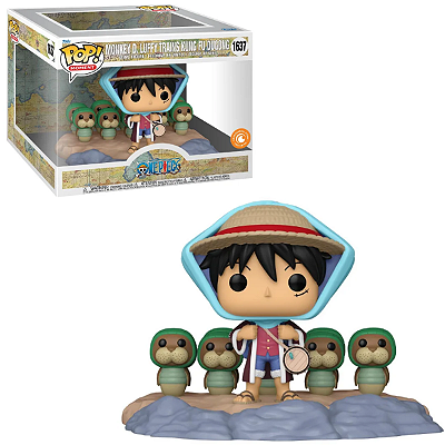 Funko Pop Moment One Piece 1637 Luffy Trains Kung Fu Dugong