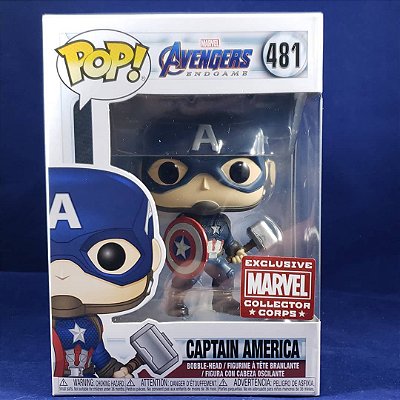 funko pop capitão america mjolnir