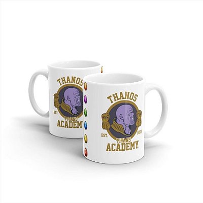 Caneca Mug Cerâmica Marvel Thanos Academy