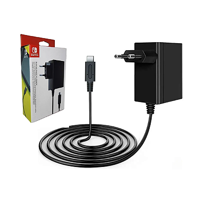 Fonte Carregador Nintendo Switch Original AC Plug Padrão BR
