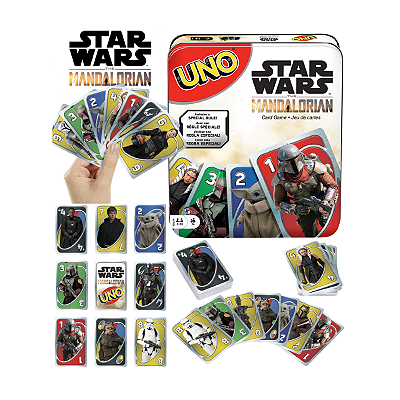 Jogo de Cartas UNO Star Wars Edição Especial Lata