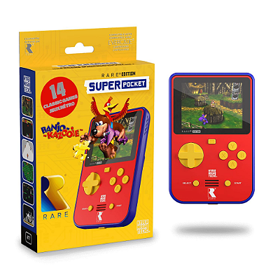 Blaze Evercade Rare Super Pocket Portátil c/ 15 Jogos