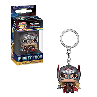 Chaveiro Funko Pocket Pop Marvel Love & Thunder Mighty Thor