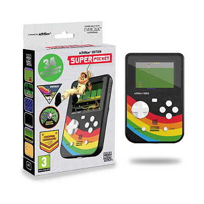 Blaze Evercade Activision Super Pocket Portátil c/ 34 Clássicos