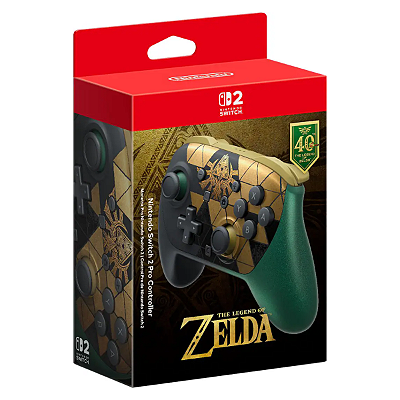 Controle Nintendo Switch 2 Pro Zelda 40th Anniversary Edition