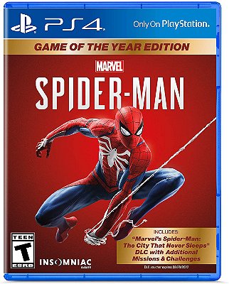 Marvel Spider-Man Game of The Year Edition GOTY - PS4