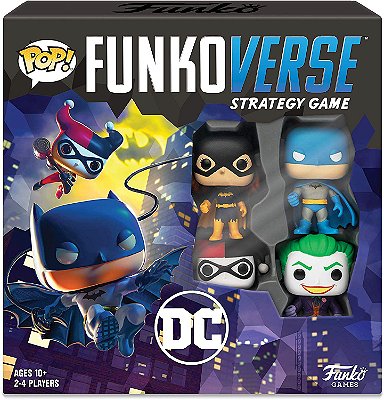 Funko Pop Funkoverse Strategy Game DC Batman Base Set - Inglês