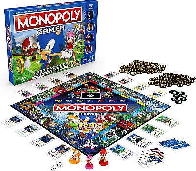Monopoly Gamer Sonic The Hedgehog Edition Board Game (Inglês)