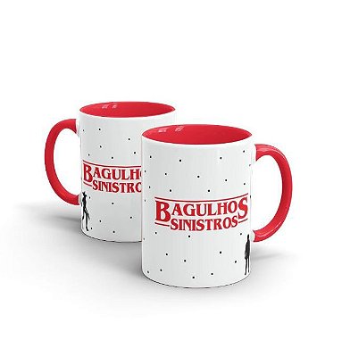 Caneca Mug Cerâmica Stranger Things Bagulhos Sinistros